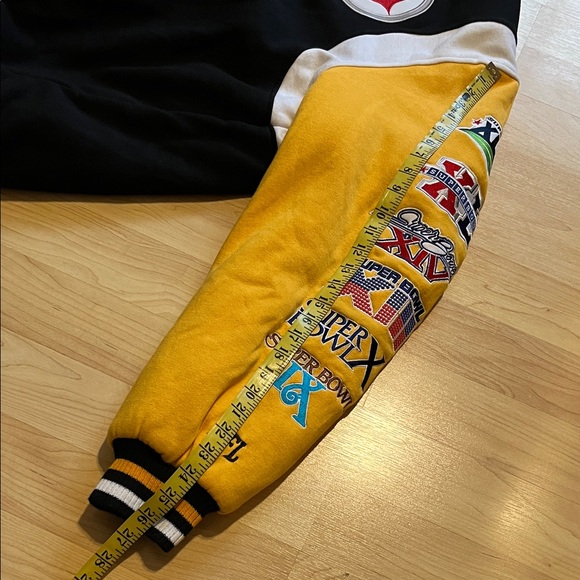 Steelers 6-Time Super Bowl Champions NFL Jacket Black and Yellow G-lll - Picture 9 of 12